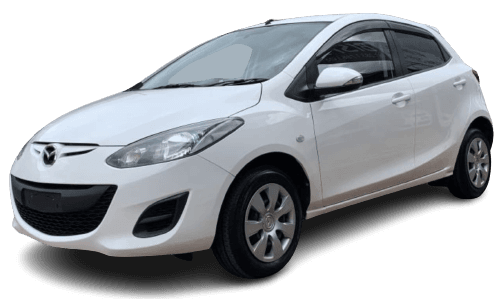 Mazda Demio new Shape, i-Stop available for rental at cheap prices